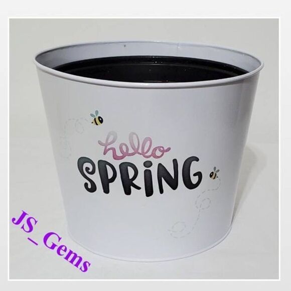 Masterpiece Flower Other - Hello Spring Flower Pot White Bucket